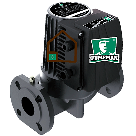 3GRS65/18F PUMPMAN насос циркуляционный 380В, 18м напор, 340мм